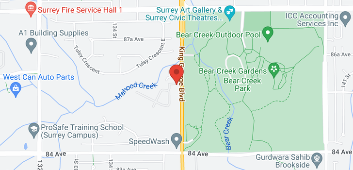 map of 52 8555 KING GEORGE BOULEVARD